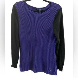 Lauren Ralph Lauren Blueish-Purple/Black Sweater
